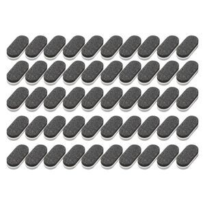Mini Block Oval Nail Buffers for DIY Gray Black 50 Pcs